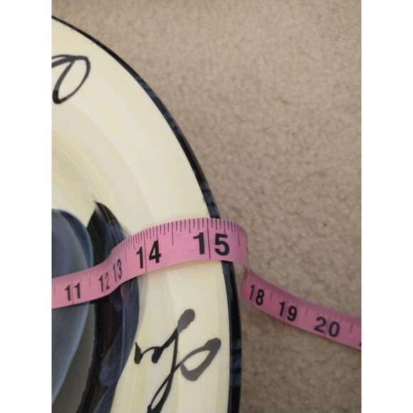 Antica Fornace AFA9 Italian Made Eggplant Pattern Serving Bowl Dinner Party - Picture 15 of 16